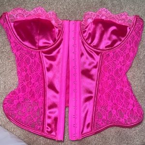 hot pink corset